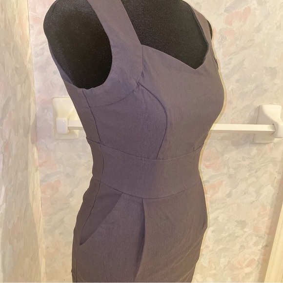 🛍Femme Collection purple gray pocket dress 👗 - Picture 2 of 4